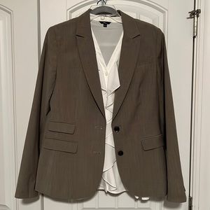 Banana Republic Taupe jacket blazer 12 with bonus blouse!